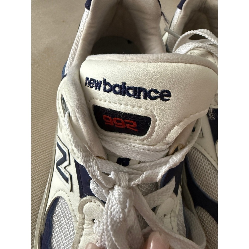 New Balance 992 Navy and White - Picture 3 of 7